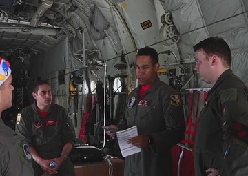 Santa 63 brings love from above aircrew b-roll