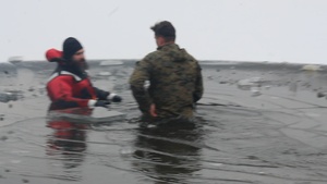 Marine participates in cold-water immersion training at Fort McCoy during CWOC, Part VII