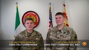 Welcome to U.S. Army Garrison Italy!