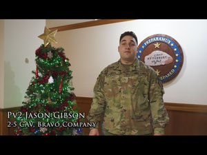 Task Force Atterbury- 2-5 CAV Holiday Shoutout