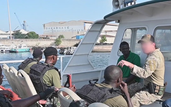 Visit, Board, Search and Seizure (VBSS) Scenario during Senegal JCET