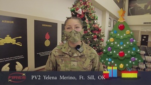 Pv2. Yelena Merino, Holiday Message