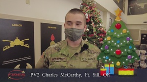 Pv2. Charles McCarthy, Holiday Message