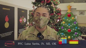 Pfc. Laisa Sarita, Holiday Message