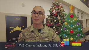 Pv2. Charles Jackson, Holiday Message