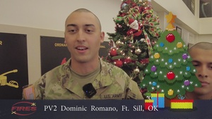 Pv2. Dominic Romano, Holiday Message
