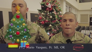 Pv2. Mario Vazquez, Holiday Message