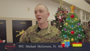Pfc. Michael McGovern, Holiday Message