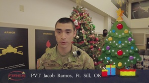 Pvt. Jacob Ramos, Holiday Message