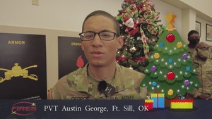Pvt. Austin George, Holiday Message