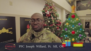 Pfc. Joseph Willard, Holiday Message