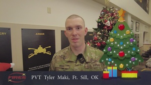Pvt. Tyler Maki, Holiday Message