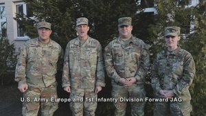 1st Infantry Division and U.S. Army Europe JAG overseas group holiday shout outs