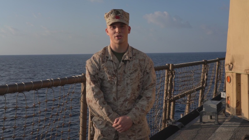 Cpl. Spangler's Holiday greetings from deployment