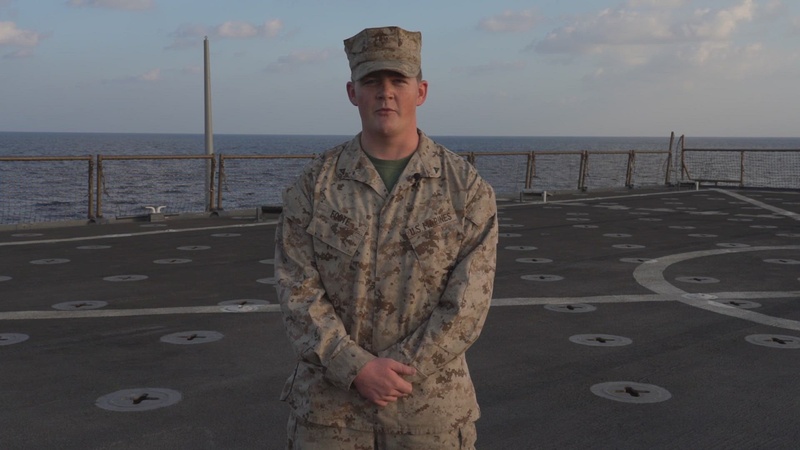Lance Cpl. Foote's holiday greetings from deployment