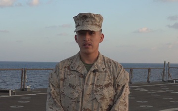 Lance Cpl. Nunez's Holiday greetings from deployment