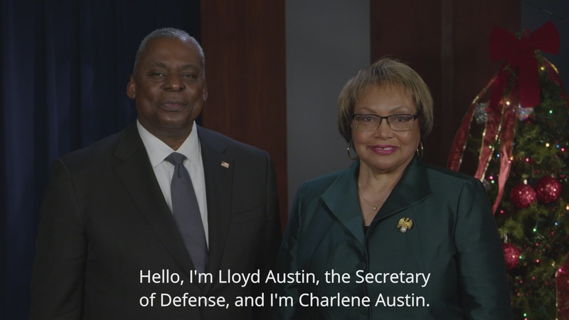 Holiday Seasons Greetings from Secretary of Defense Lloyd J. Austin III and Mrs. Charlene Austin