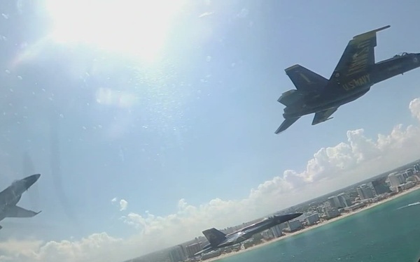 Blue Angels Double Farvel over Fort Lauderdale