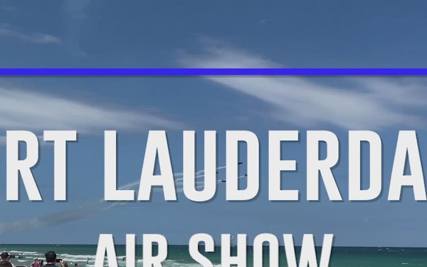Blue Angels perform over Fort Lauderdale, Florida