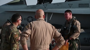 Marine Fighter Attack Squadron 115 Arrival at Prince Sultan Air Base