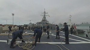 USS Ross departs Rota, Spain on Patrol 12
