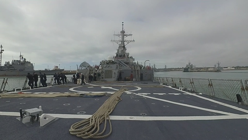 USS Ross departs Rota, Spain on Patrol 12