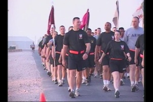 Army 10-Mile Run & COB Speicher Group Run, Part 1