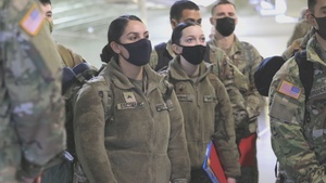 Soldiers from the 2nd Battalion, 146th Field Artillery Regiment, and 898th Brigade Engineer Battalion deploy to Poland
