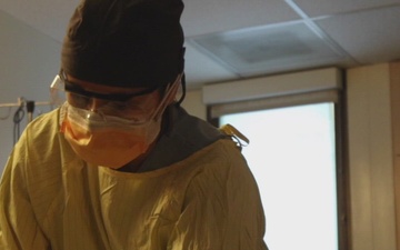 U.S. Air Force Nurse discusses her mission at Yuma Regional Medical Center in Yuma, Ariz.