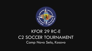 KFOR RC-E C2 Hosts Indoor Soccer Tournament