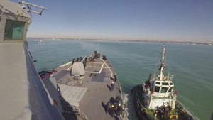 USS Ross returns to Naval Station Rota