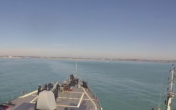USS Ross returns to Naval Station Rota