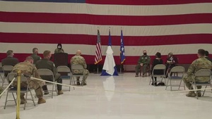 Tuskegee Airman, Lt. Col. James Harvey III, Top Gun Plaque ceremony at Nellis AFB