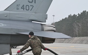 480th F-16s conduct CAS with Polish partner JTACs
