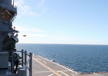 F-35B B-Roll first launches and recovery aboard USS Tripoli LHA 7