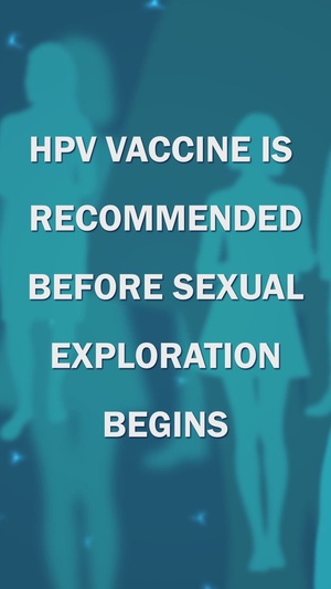 HPV vaccine is recommended
