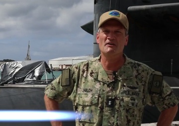 Rear Adm. Jablon Visits USS Nevada