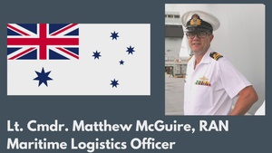 Lt. Cmdr. Matthew McGuire, RAN Maritime Logistics Officer interview