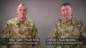 18th Air Force command team message to Team McConnell