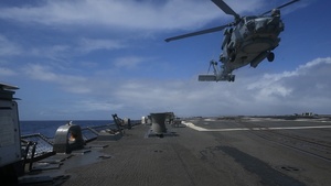 USS Sampson Conducts Flight Operations