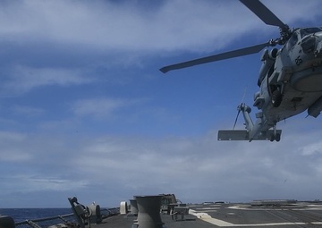 USS Sampson Conducts Flight Operations