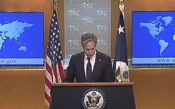 U.S. Department of State Briefing with Secretary of State Antony Blinken