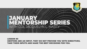 Mentorship Lesson #3 of 4