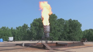 NRL, BSEE Demonstrate Low-Emission Burner for Oil Spill Response