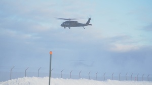 B-Roll Package: Michigan Army National Guard Helicopters at “Winter Strike”