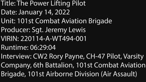 The Power Lifting Pilot