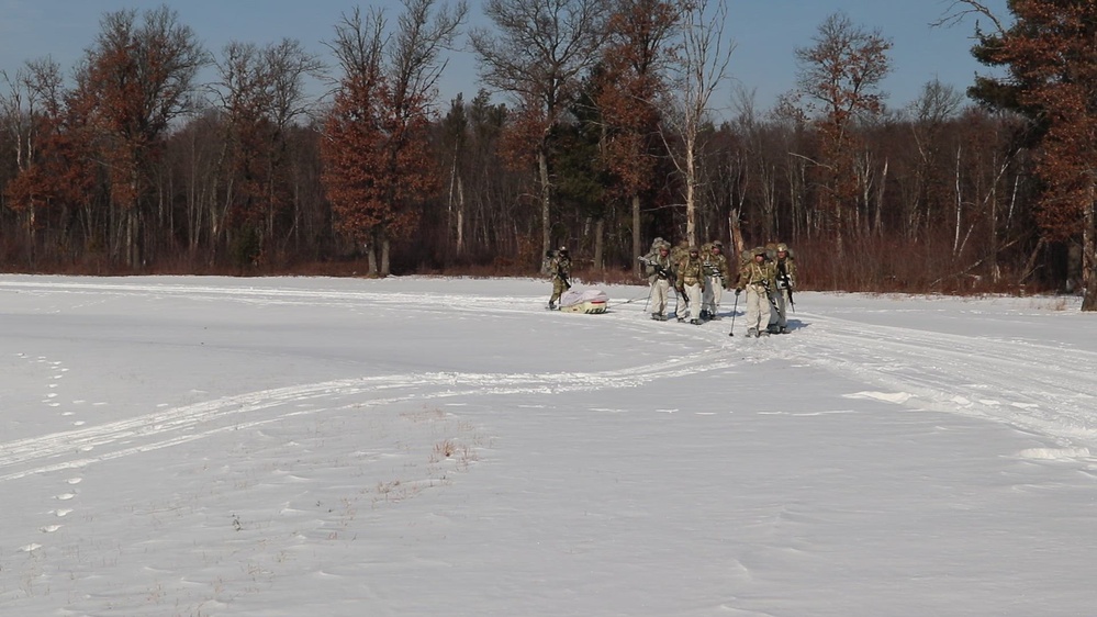 DVIDS - Video - CWOC students practice snowshoeing, pulling ahkio sled ...