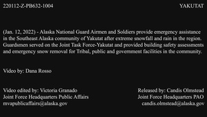 Alaska National Guardsmen provide emergency assistance to the community of Yakutat after extreme snowfall