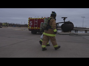 Dyess Fire Department Conducts Joint Live Fire Training With Abilene Fire Departments - Media B-Roll Stringer