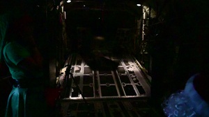 C-130 Delivers Santa to Team Pope